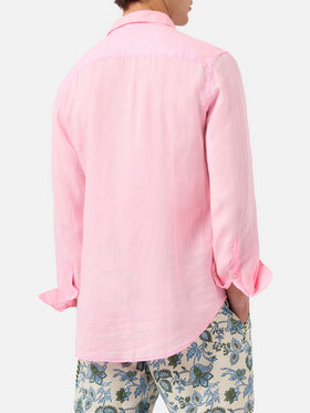 Leinenhemd Pamplona in Fluo-Pink 