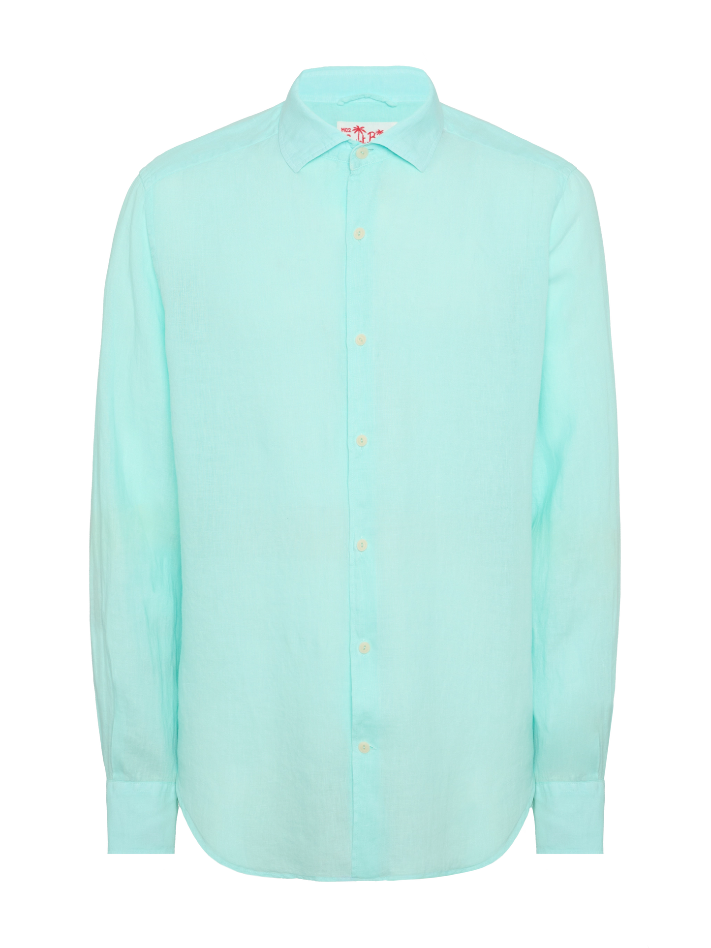Water green linen shirt Pamplona - MC2 Saint Barth