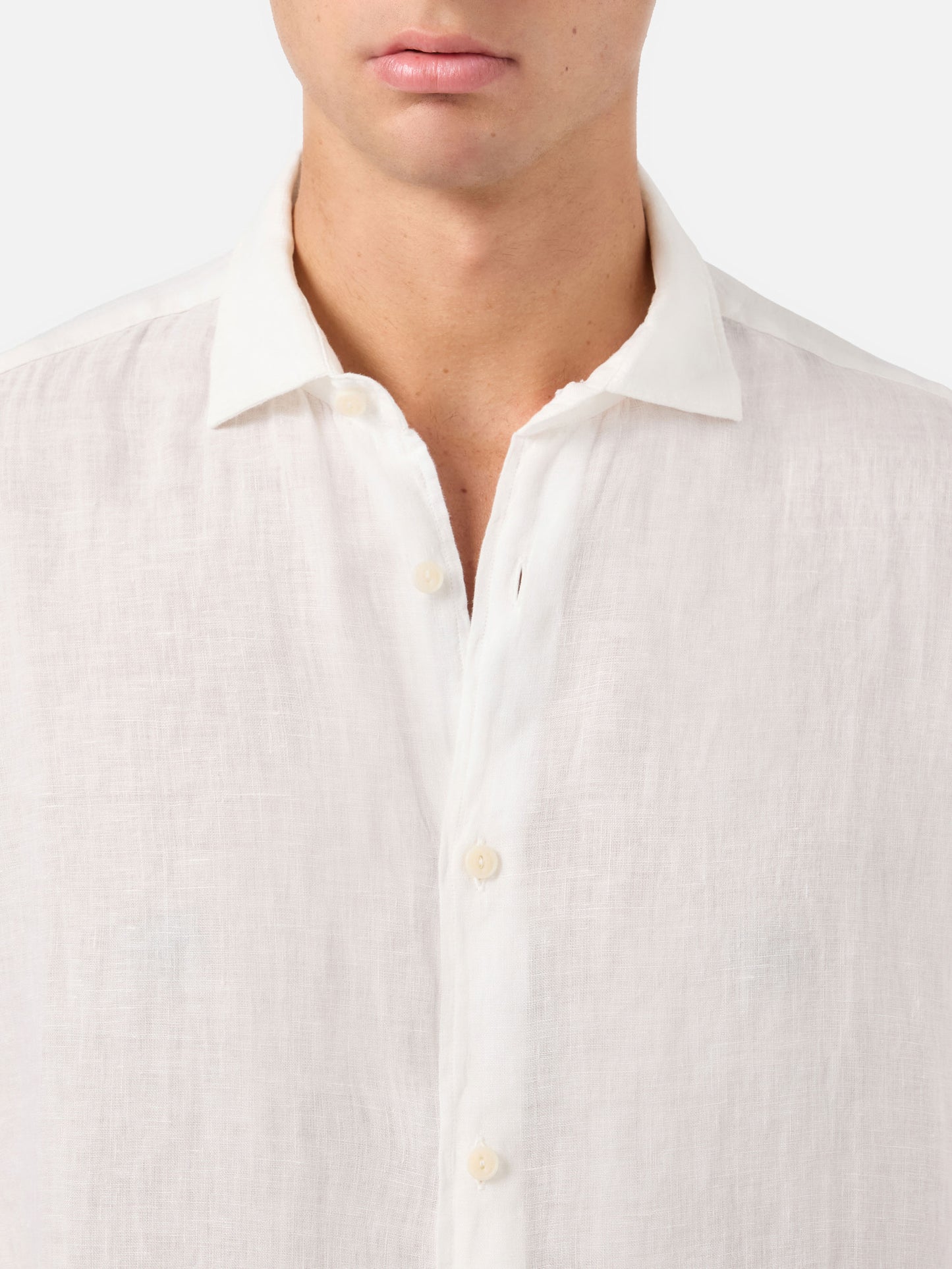Camicia Pamplona in lino bianco