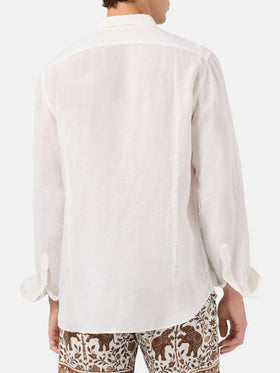 Camicia Pamplona in lino bianco