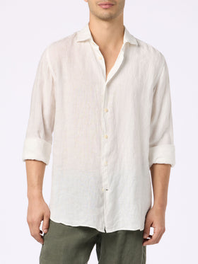 White linen shirt Pamplona - MC2 Saint Barth