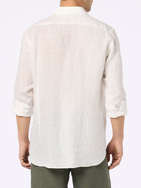 White linen shirt Pamplona - MC2 Saint Barth