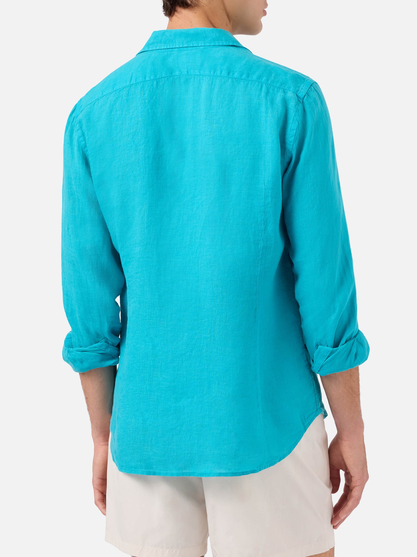 Pamplona Leinenhemd in Petrolgrün 
