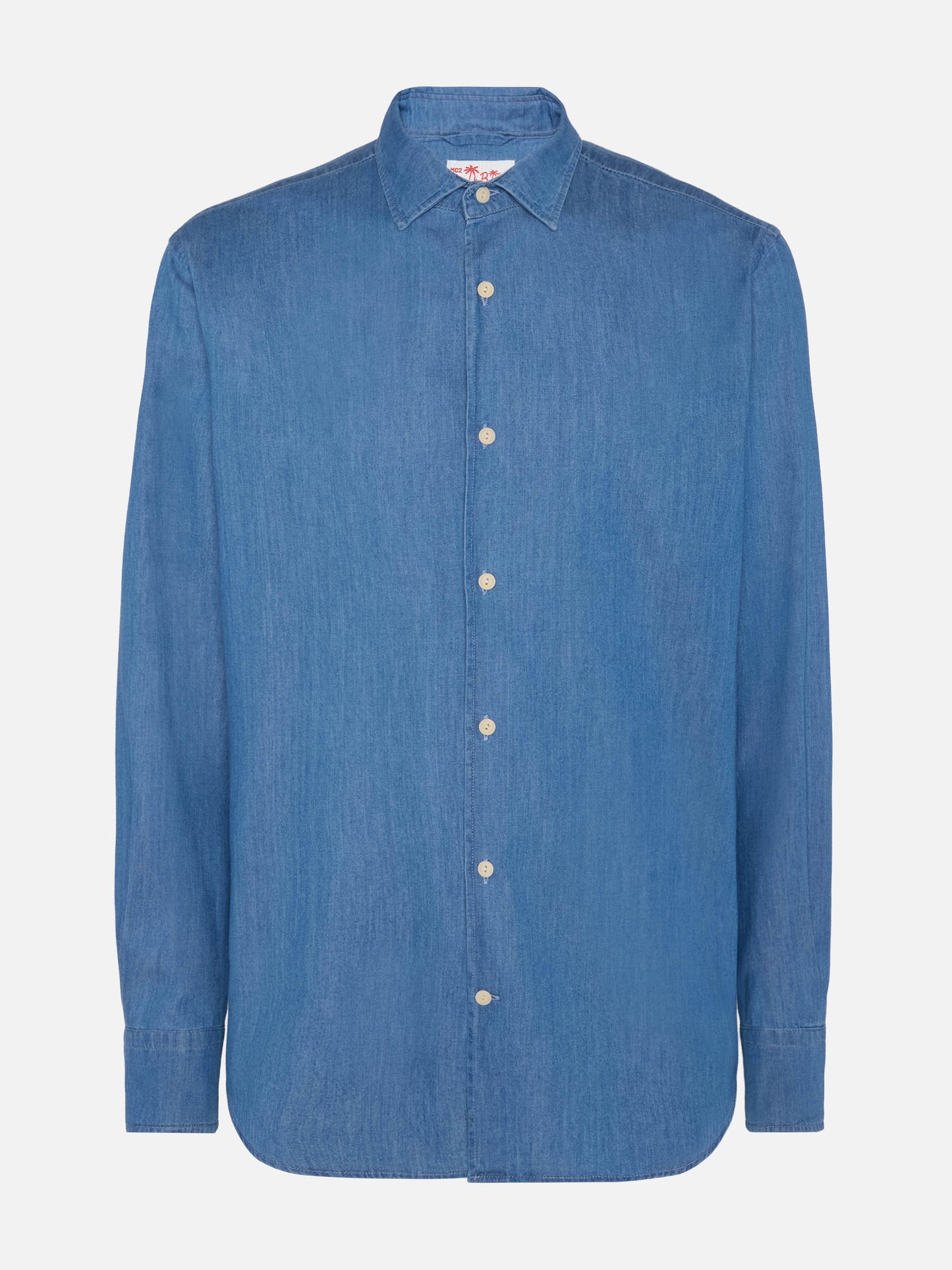 Dark denim blue chambray shirt Pamplona