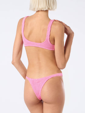 Bralette bikini Naima Naomi in pink crinkle - MC2 Saint Barth