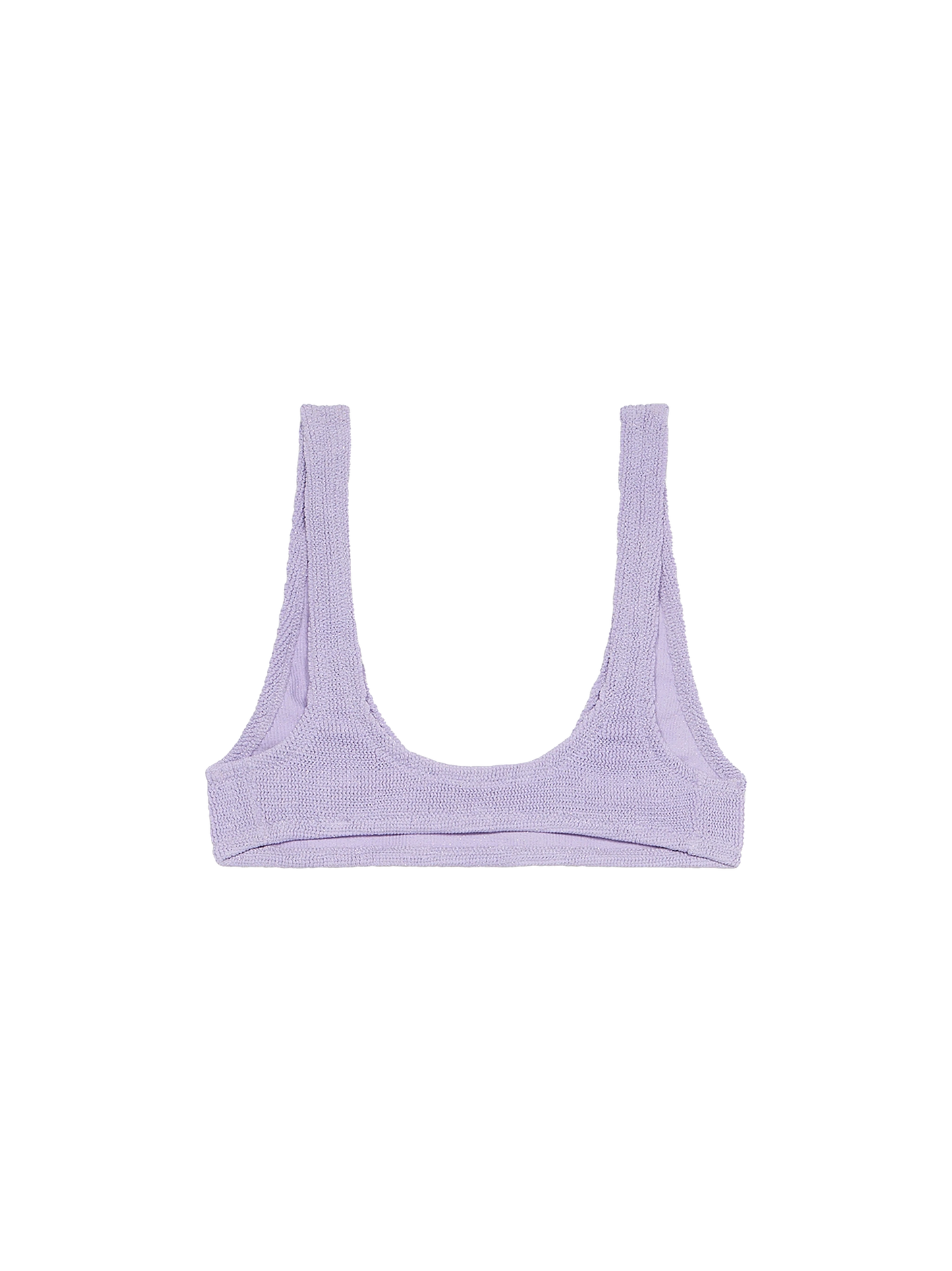 Woman lilac lurex tiny crinkle bralette Pamy - MC2 Saint Barth