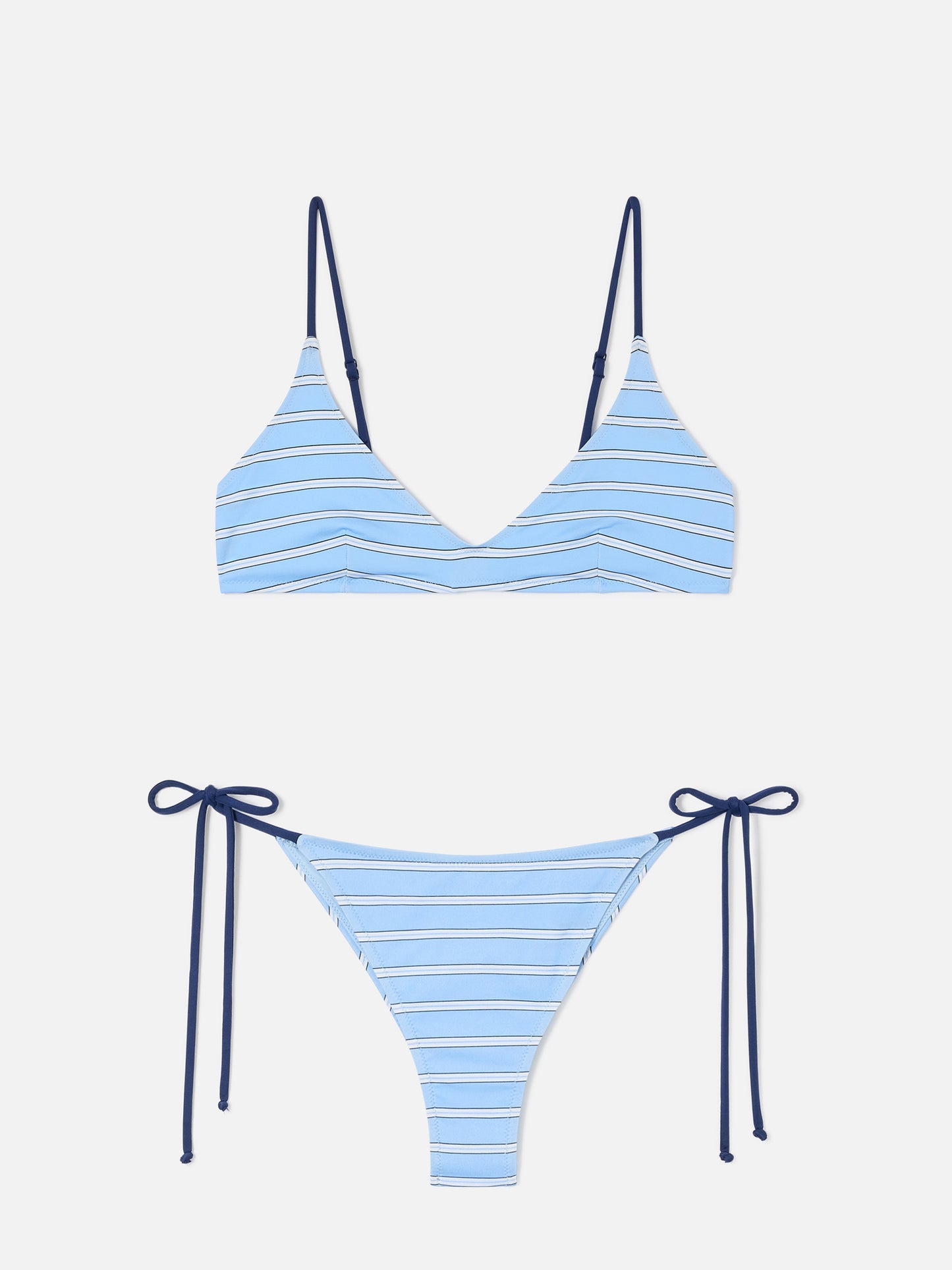 Bikini Paolyn a righe azzurre e blu