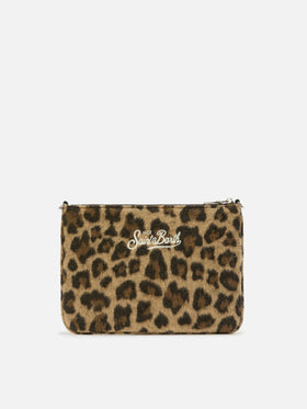 Parisienne Crossbody Bag in leopard wool blend