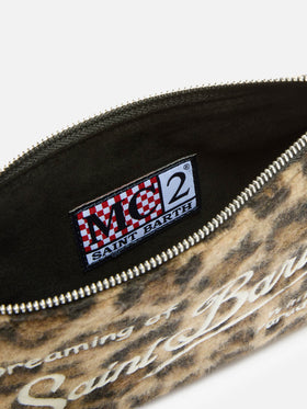 Parisienne Crossbody Bag in leopard wool blend