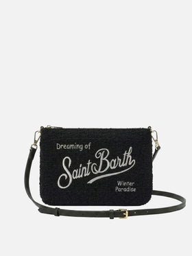 Borsa crossbody Parisienne Tweed nera