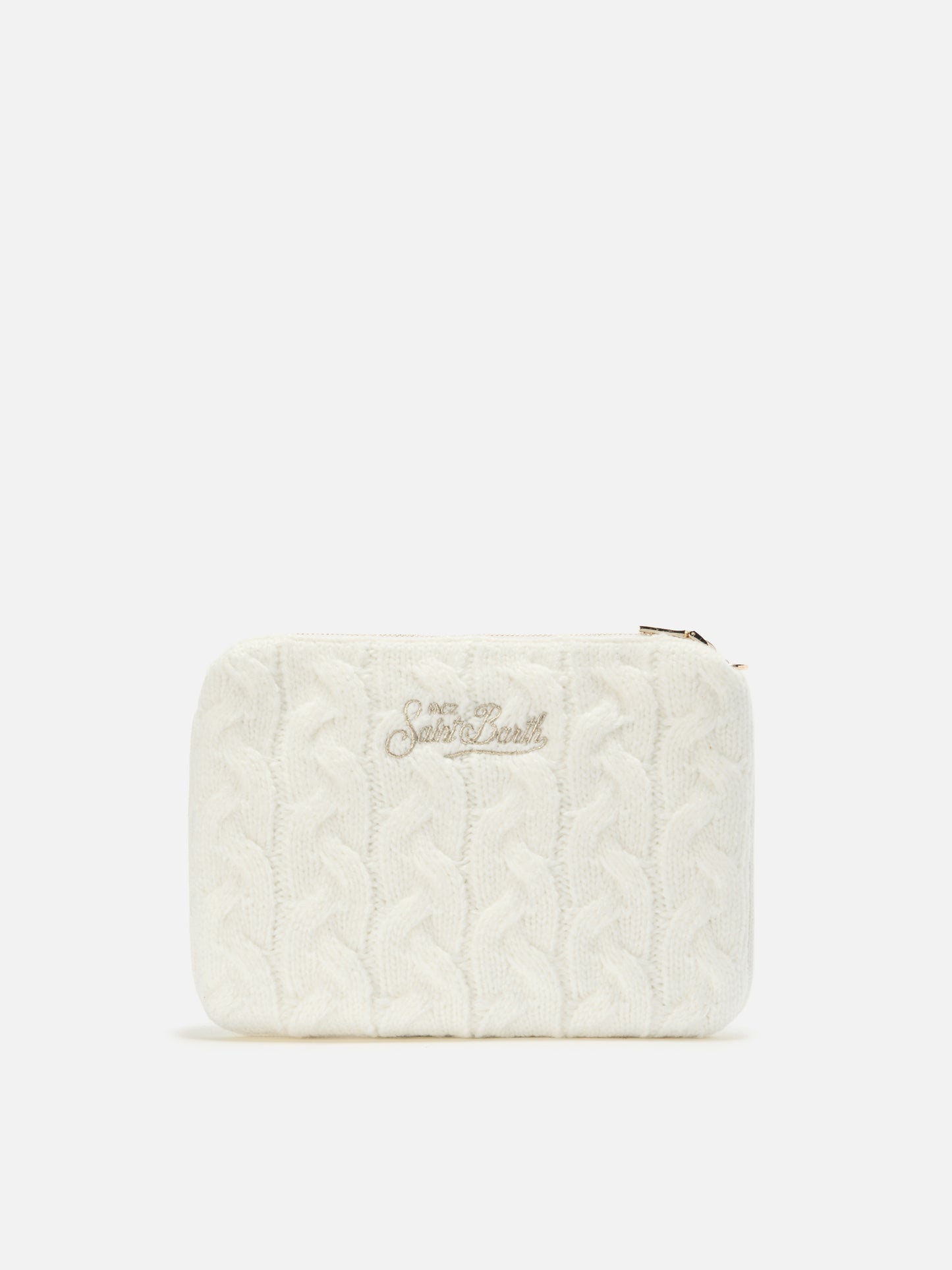 Parisienne Wool Braid Crossbody Bag in white braided wool blend