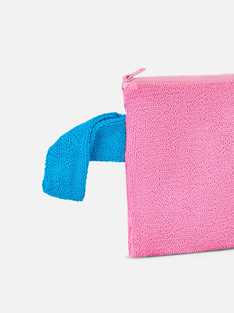 Pareasy pink crinkle pochette