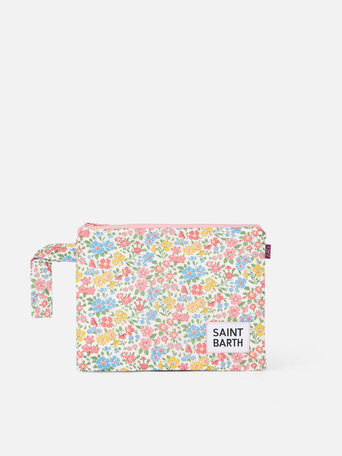 Mc2 Saint Barth Pareasy pochette with Annabelle print | MADE WITH LIBERY FABRIC