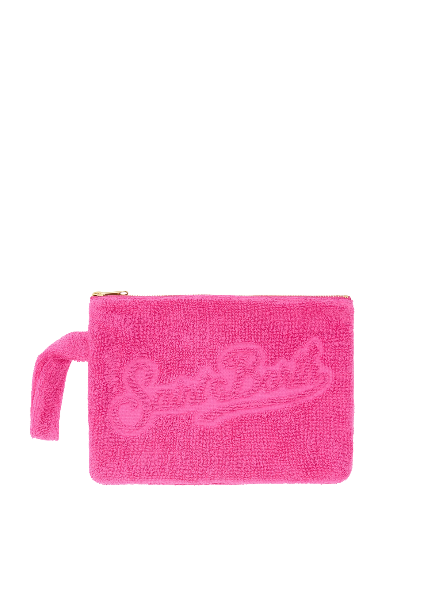 Fuchsia Pareasy pochette with jacquard Saint Barth logo - MC2 Saint Barth