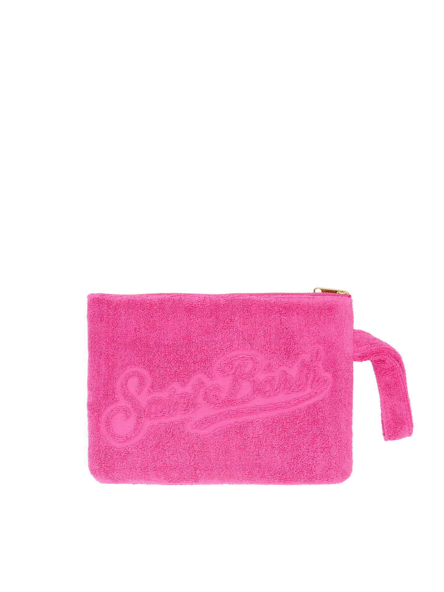 Fuchsia Pareasy pochette with jacquard Saint Barth logo - MC2 Saint Barth