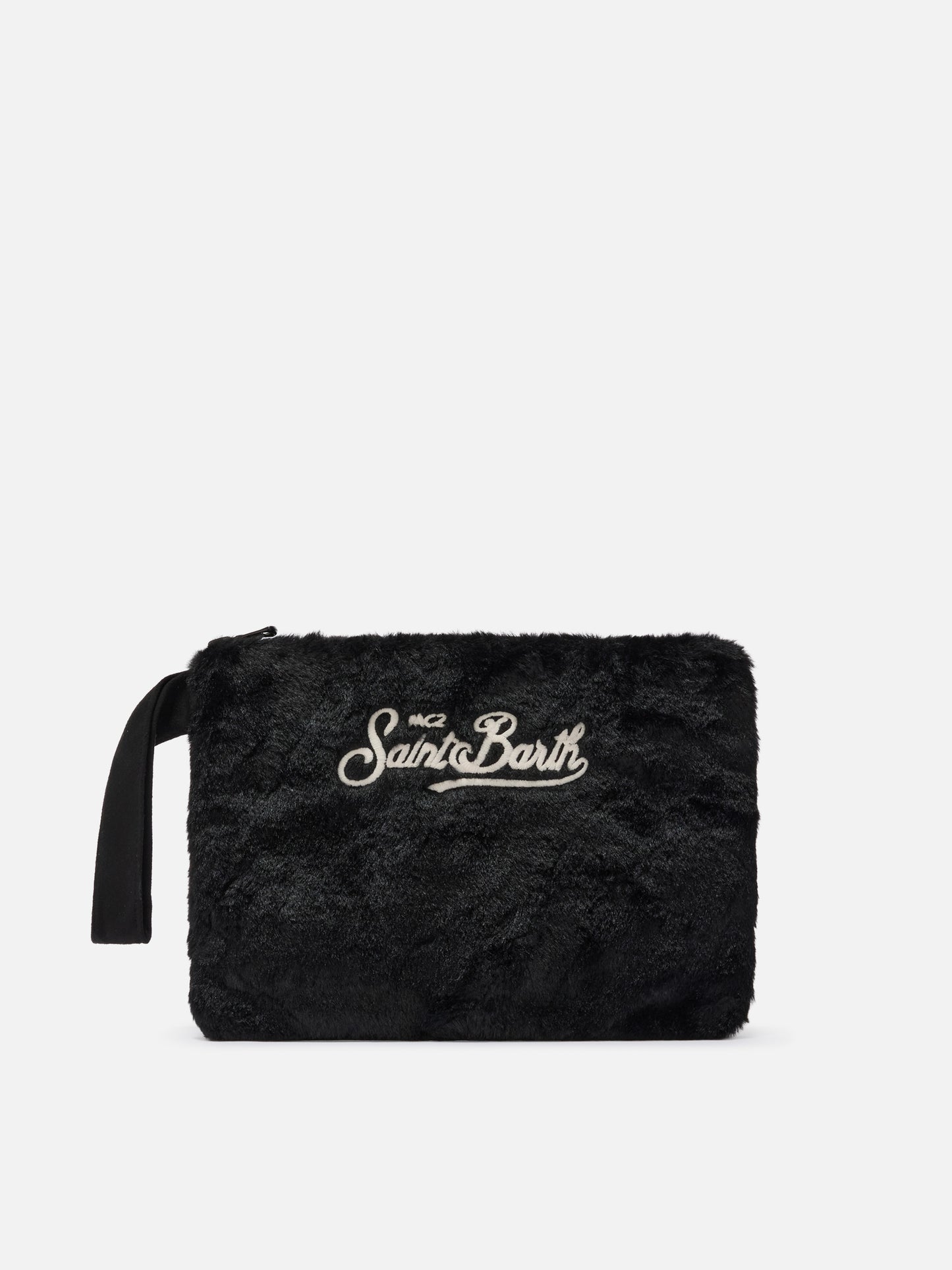 Pareasy Pouch in black faux fur