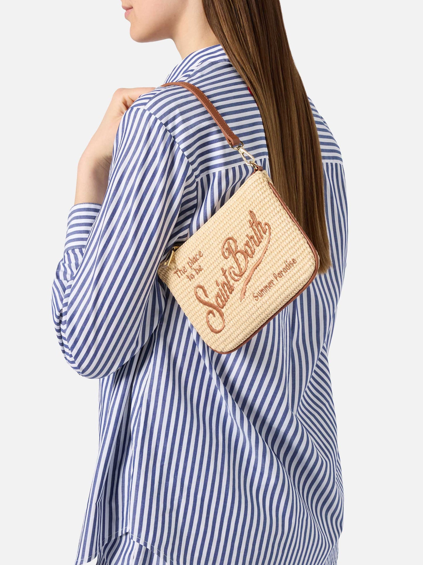 Parisienne Mini pouch with brown details