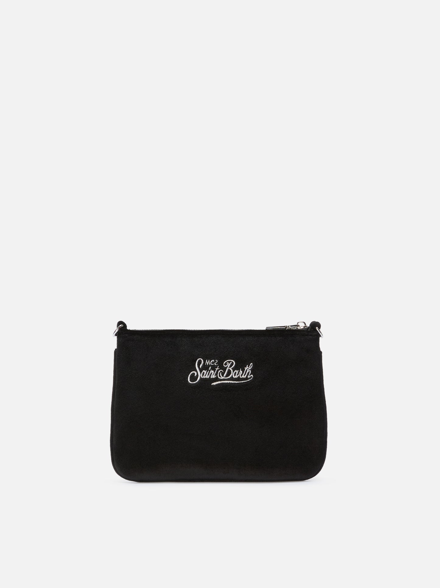 Parisienne Mini Shoulder Bag in black velvet