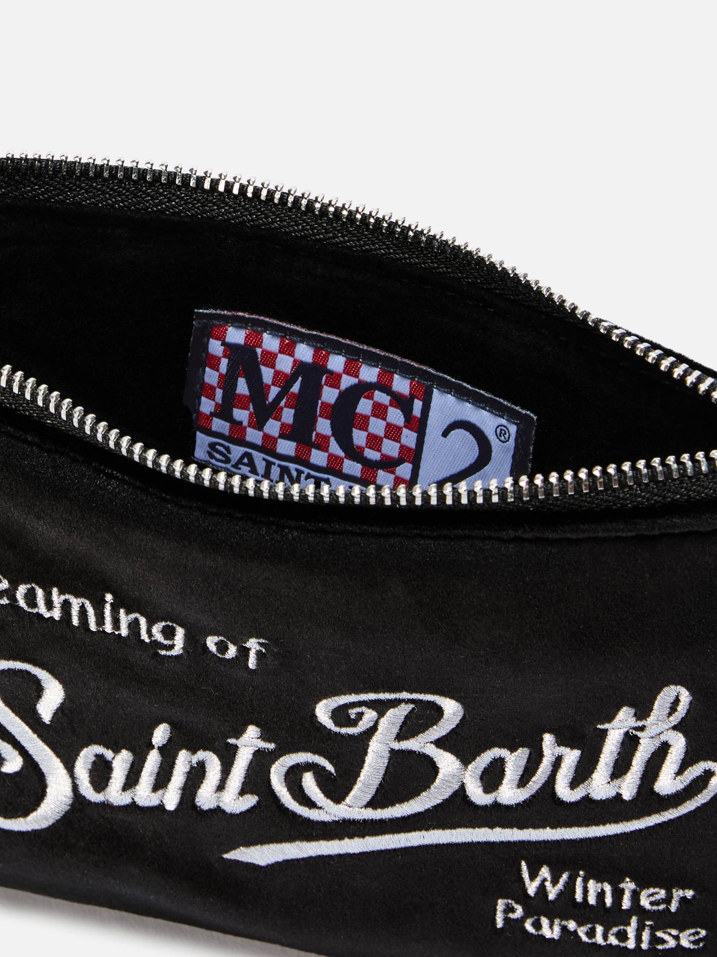 Parisienne Mini Shoulder Bag in black velvet