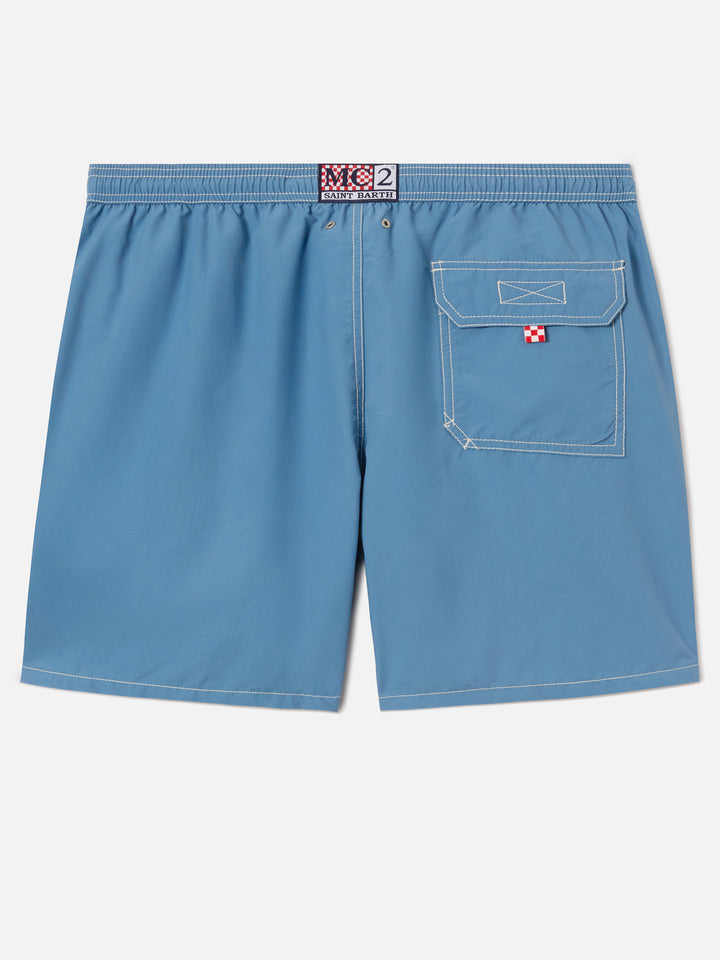 Costume mare classico Patmos in azzurro polvere