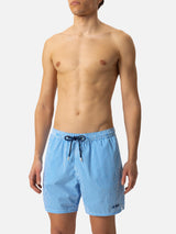 Seersucker bluette striped swim shorts Patmos