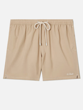 Patmos swim shorts in solid beige