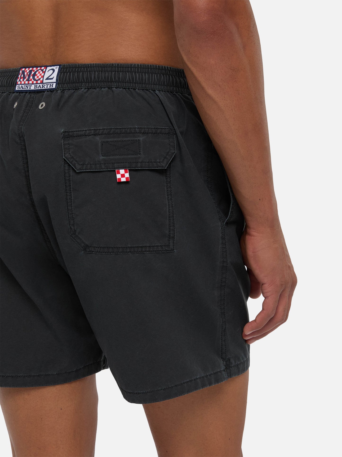 Vintage black mid-length swim shorts Patmos Used