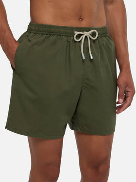 Vintage military green mid-length swim shorts Patmos Used
