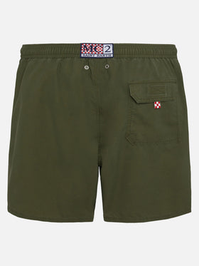 Vintage military green mid-length swim shorts Patmos Used