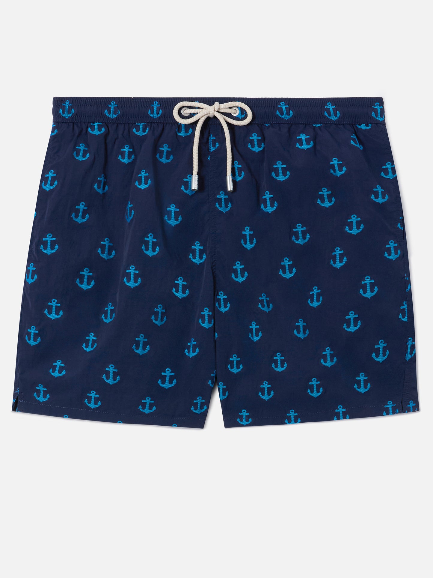 Costume mare Patmos blu con stampa ancore all-over
