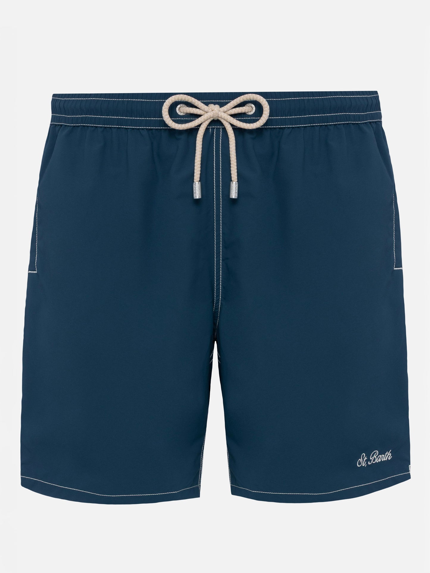 Navy blue long swim shorts Patmos