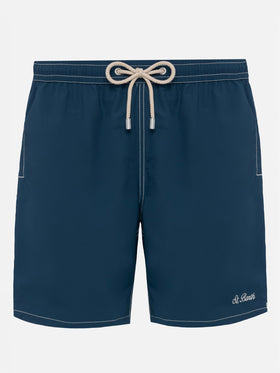 Navy blue long swim shorts Patmos