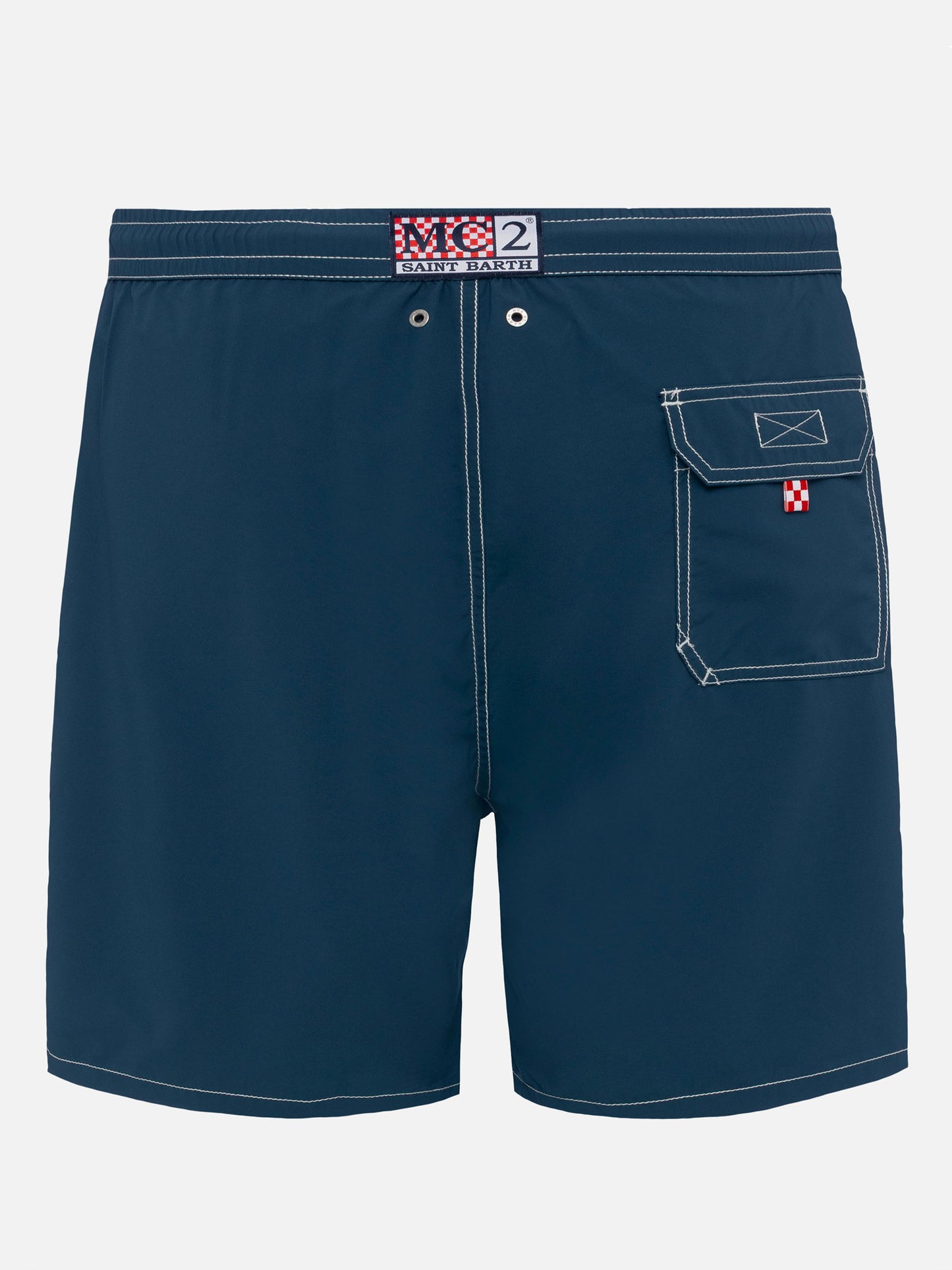 Navy blue long swim shorts Patmos