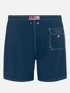 Navy blue long swim shorts Patmos