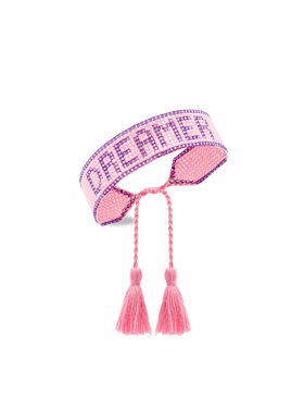 Pearls bracelet with Dreamer lettering - MC2 Saint Barth