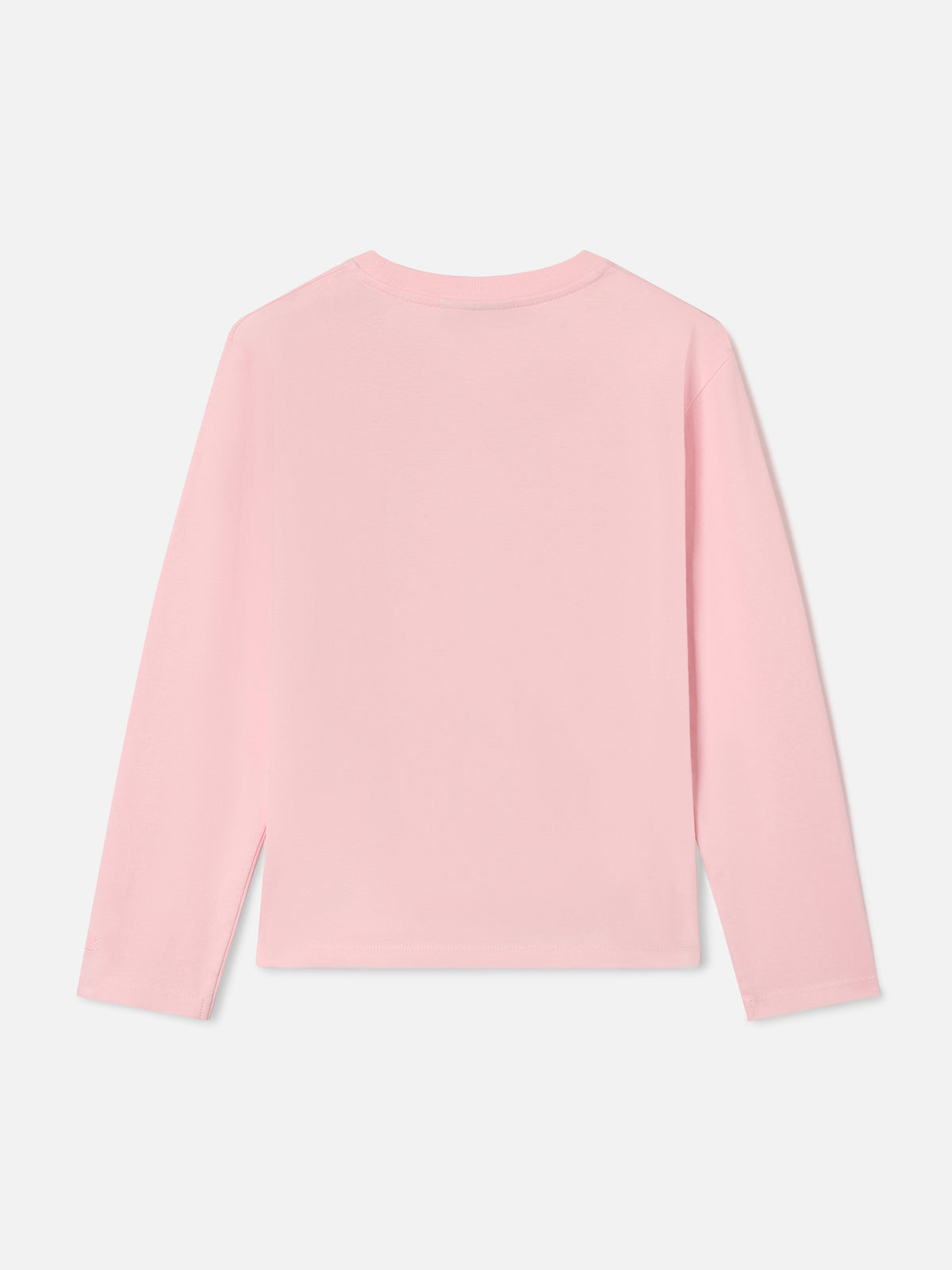 Rosa Pink Penny Langarm-T-Shirt aus Baumwolle mit Dad's Favourite Flockprint 