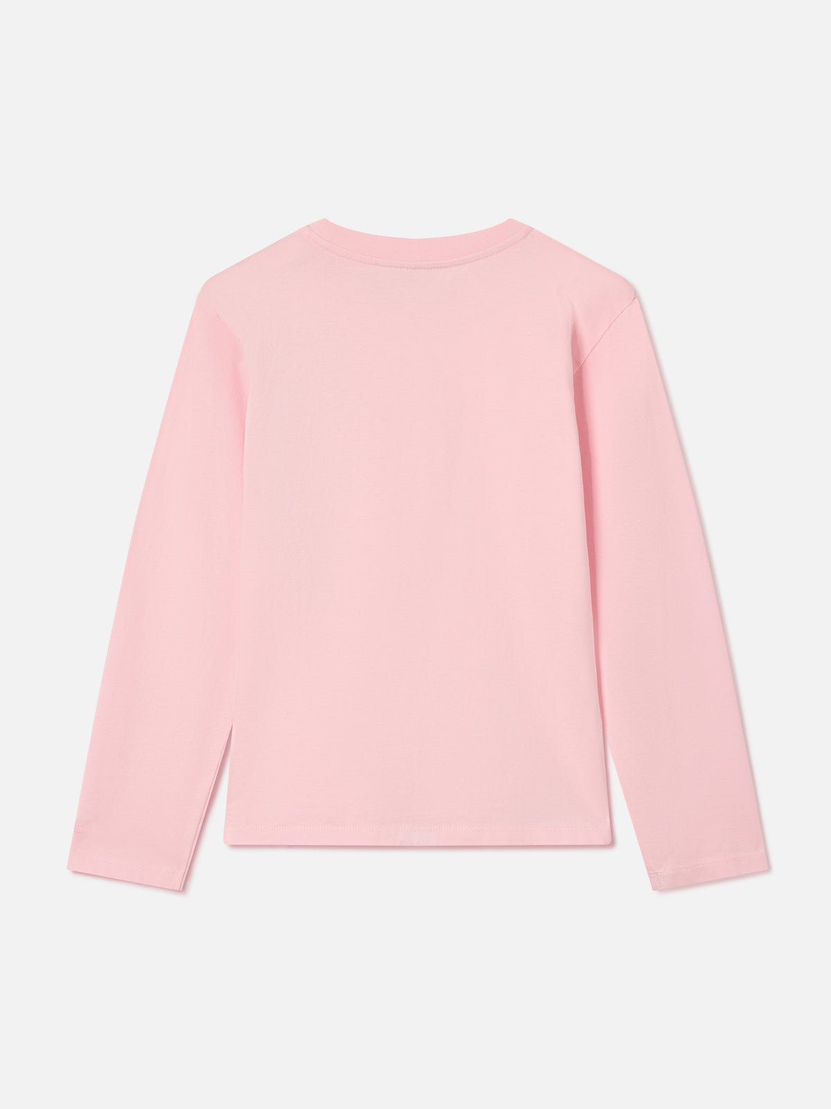 Langärmliges T-Shirt aus Baumwolle Pink Penny mit Bella E Monella-Stickerei 