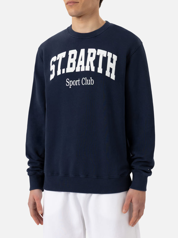 Ponza crewneck cotton sweatshirt with St. Barth Sport Club print