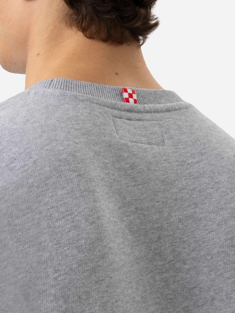 Ponza crewneck cotton sweatshirt with St. Barth Sport Club print