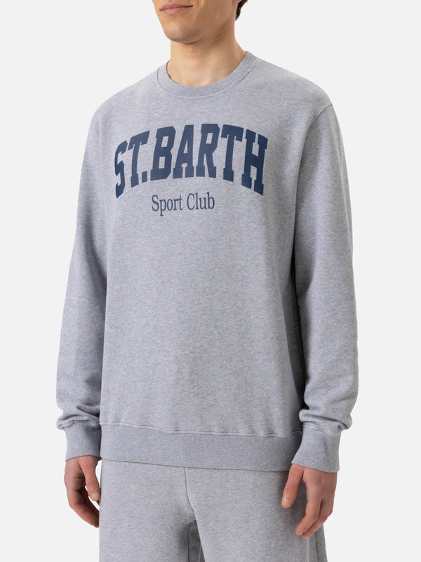 Ponza crewneck cotton sweatshirt with St. Barth Sport Club print