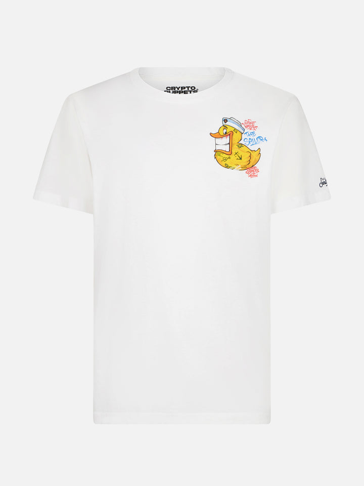 T-shirt Portofino cotone Crypto duck bianco | Special Edition