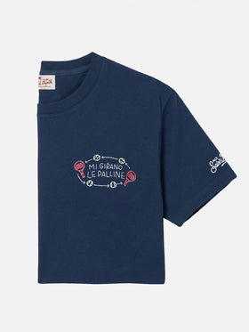 Camiseta Portofino con bordado Mi girano le palline | Edición Especial 
