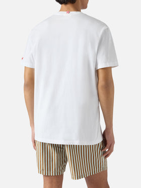 T-shirt Portofino bianca con ricamo Domani Gozzetto?