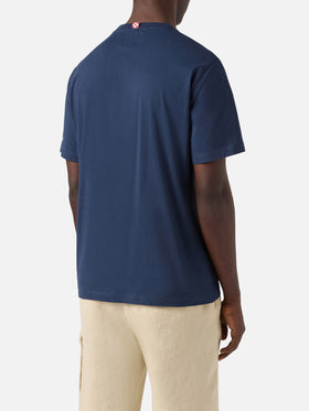 Blue Portofino T-shirt with Real Men Play Padel embroidery