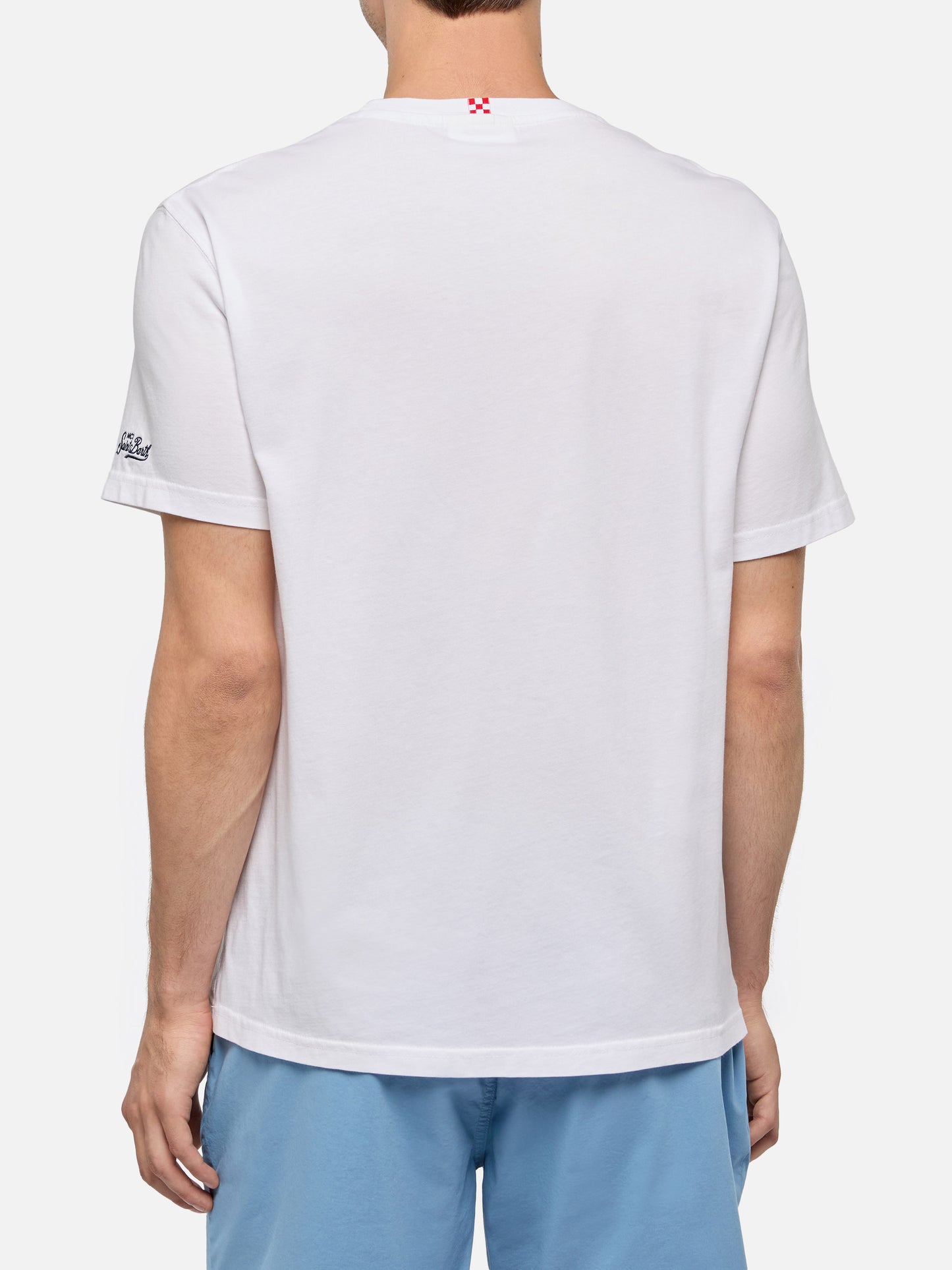 Classic fit cotton jersey t-shirt Portofino with I am a GINtleman embroidery - MC2 Saint Barth