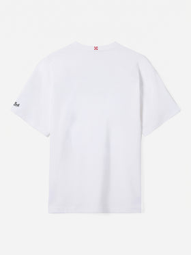 T-shirt Portofino in jersey di cotone classic fit con ricamo Core de 'sta città | AS ROMA SPECIAL EDITION
