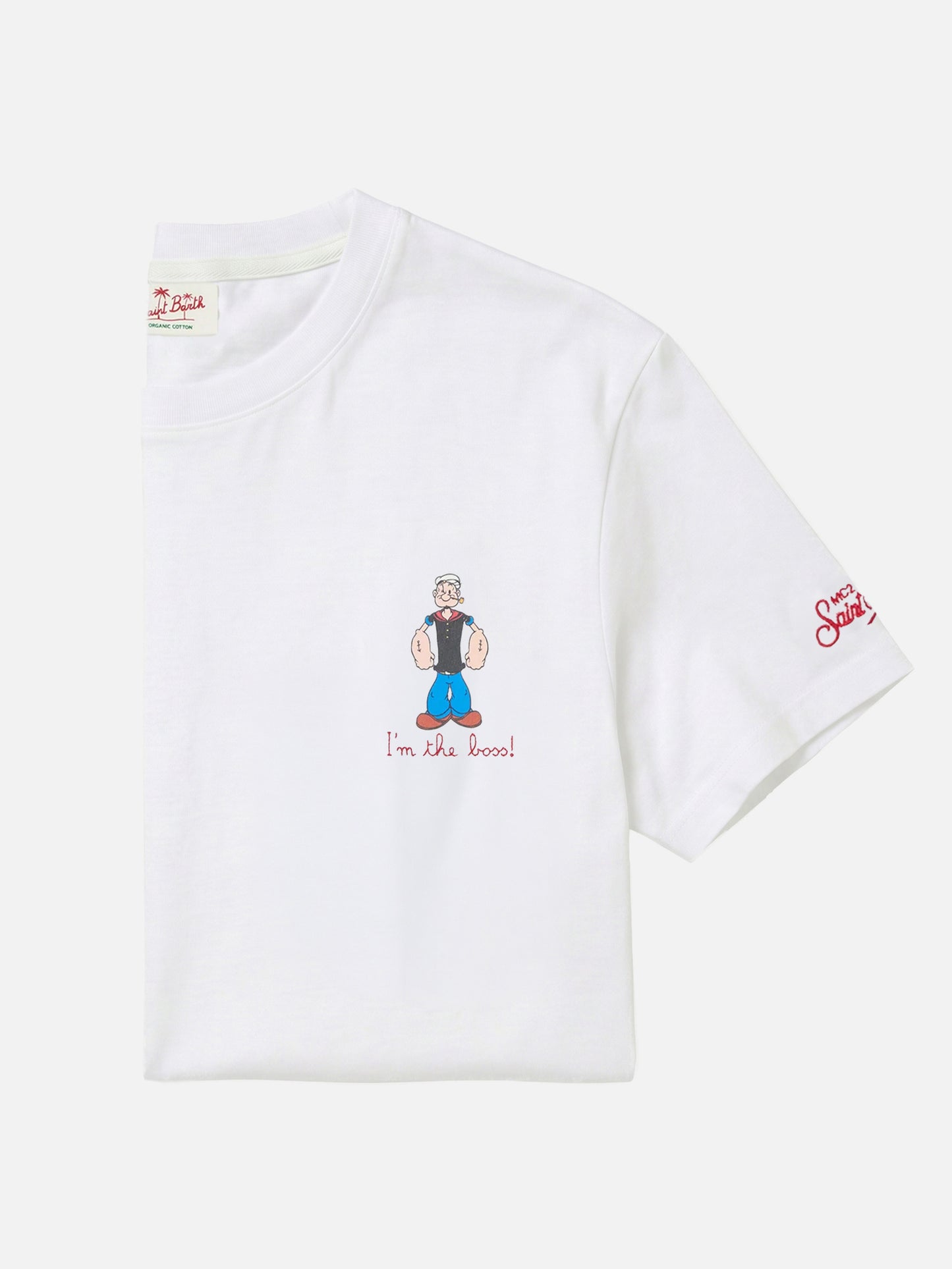 Camiseta Portofino blanca con bordado I'm The Boss | Edición Especial 