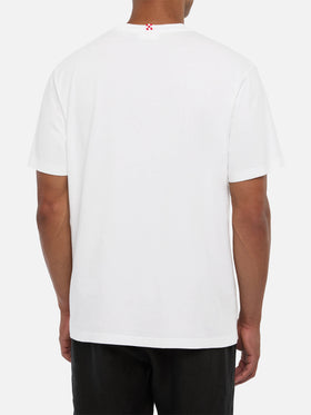 Cotton jersey t-shirt Portofino with St. Barth habituè embroidery