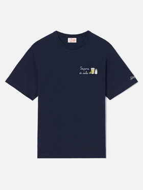 T-shirt Portofino blu con ricamo Sapore Di Sale