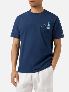 T-shirt Portofino blu con ricamo Lupo Di Mare | Special Edition